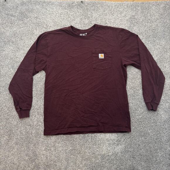 Carhartt Shirt Mens Medium Long Sleeve Pocket Loose Fit Workwear Fall 2021 - Picture 1 of 11